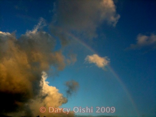 rainbow at sunset - 4