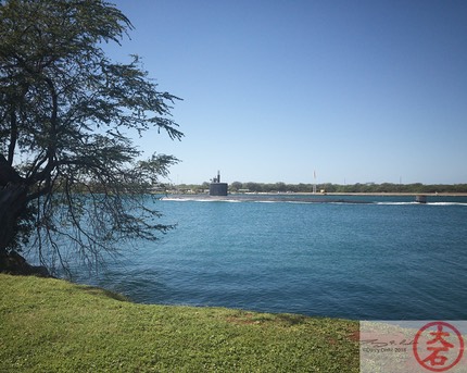 Sub Leaving Pearl Harbor